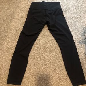 Lululemon black wunder under high rise